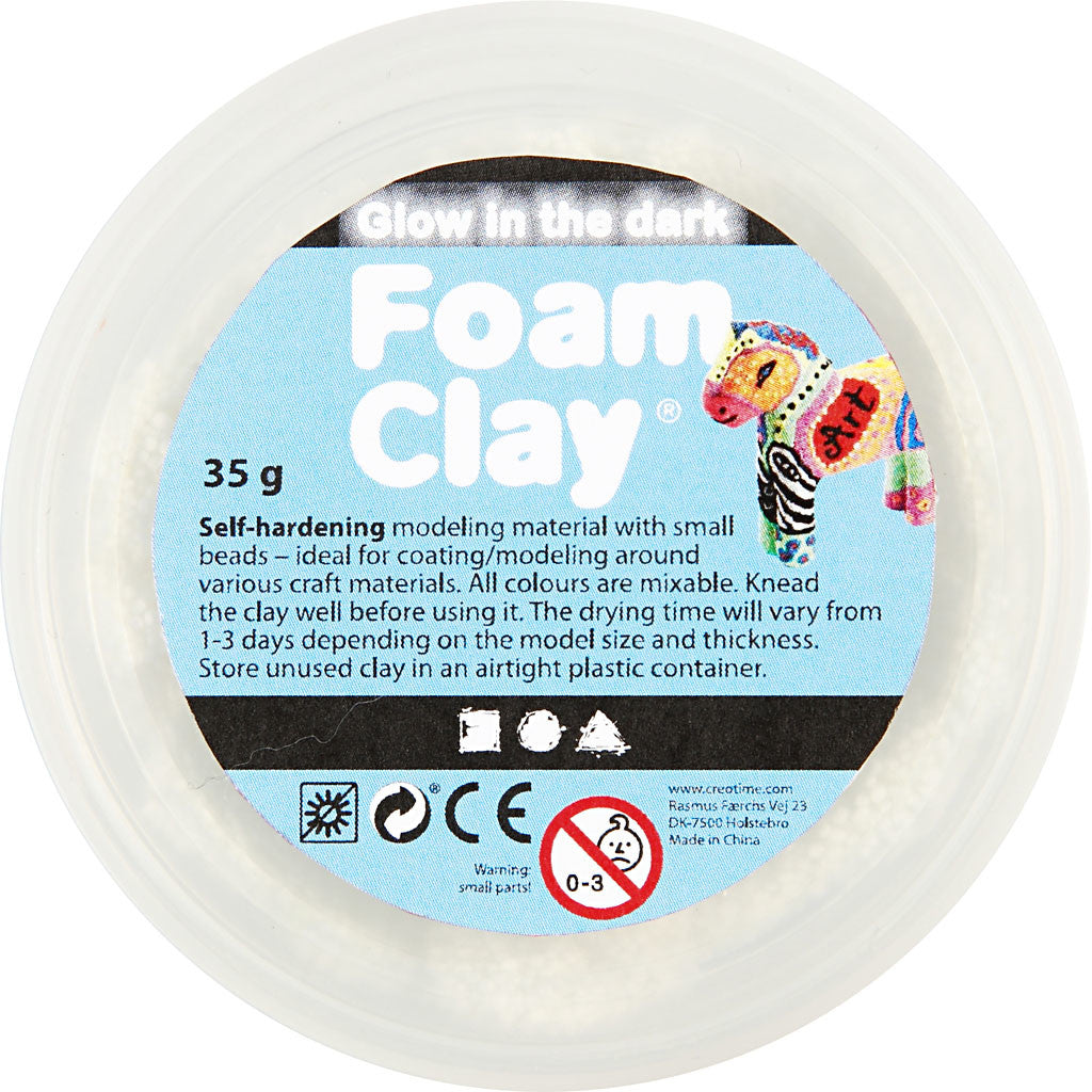 Foam Clay® , si illumina al buio, 35 g/ 1 vasch. [HOB-78835]