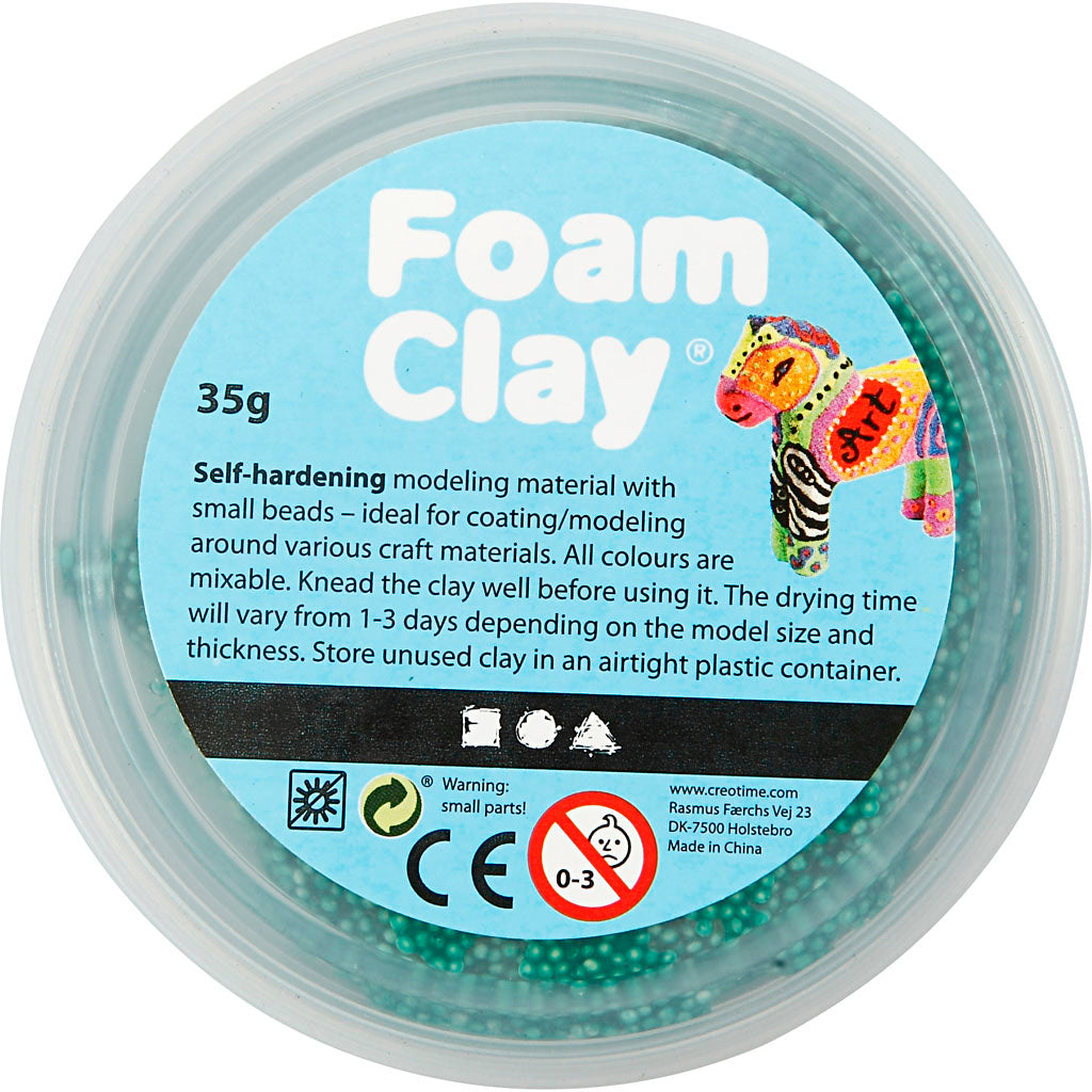Foam Clay® , verde scuro, 35 g/ 1 vasch. [HOB-78954]