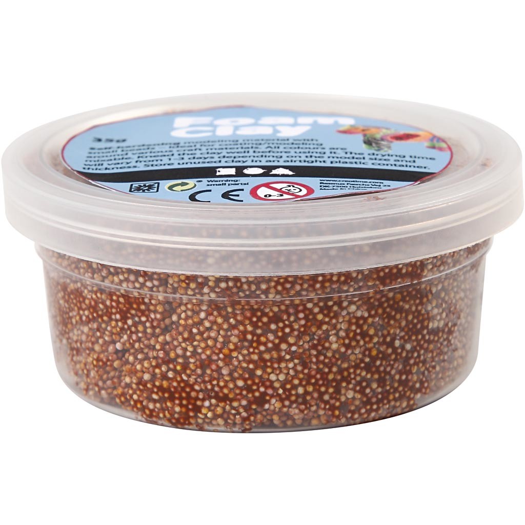 Foam Clay® , marrone, 35 g/ 1 vasch. [HOB-78955]