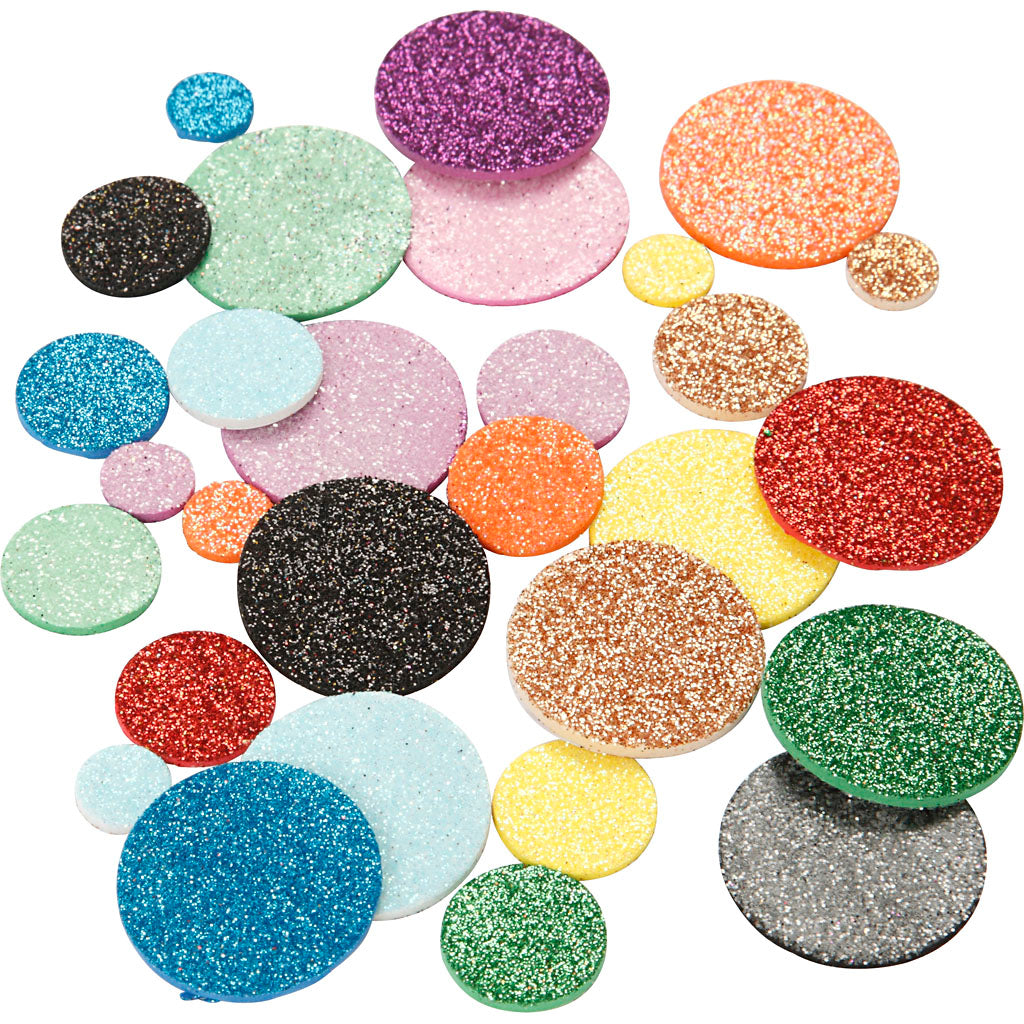 Autocollants en mousse, d 12+20+32 mm, 1000 pièces/ 1 Pq. [HOB-79022]