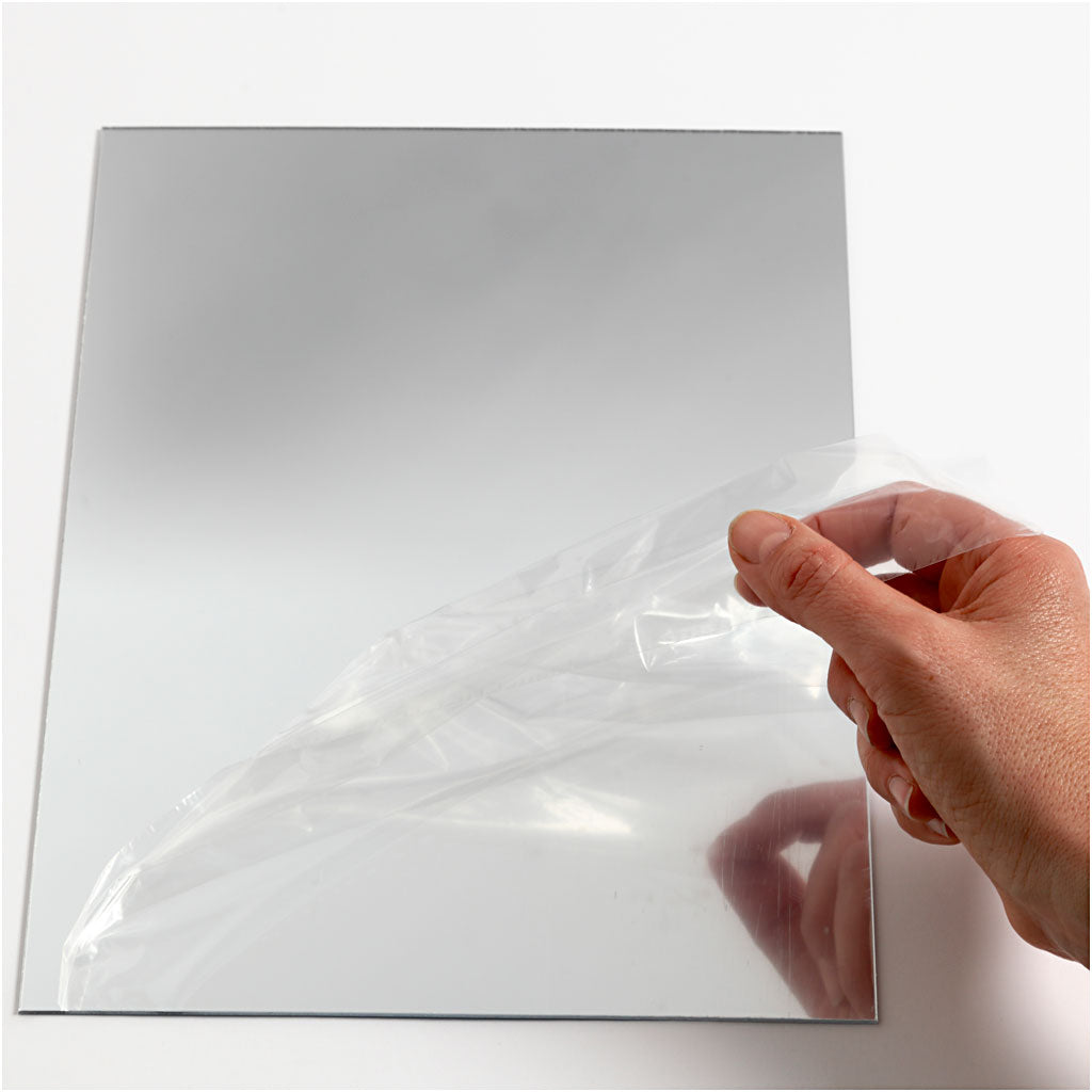 Foglio specchio di plastica, foglio 29,5x21 cm, spess. 1,1 mm, 1 fgl. [HOB-790940]