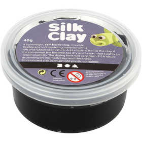 Silk Clay®, nero, 40 g/ 1 vasch. [HOB-79102]