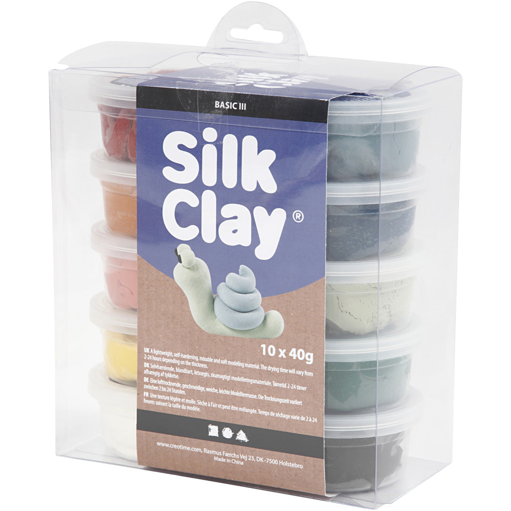 Silk Clay®, colori tenui, 10x40g/ 1 conf. [HOB-79154]