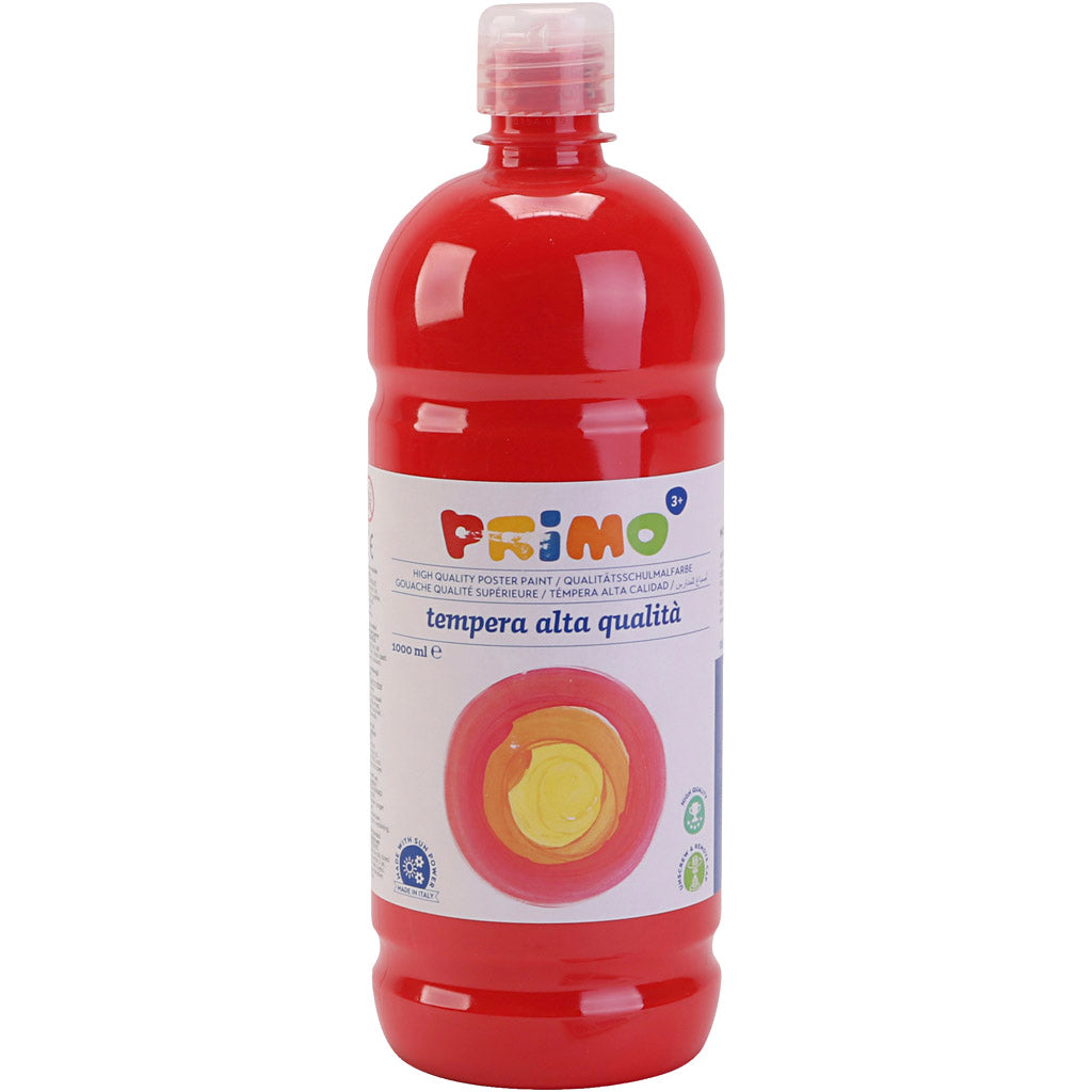 Pittura Tempera Opaca, rosso, 1000 ml/ 1 bott. [HOB-642134]