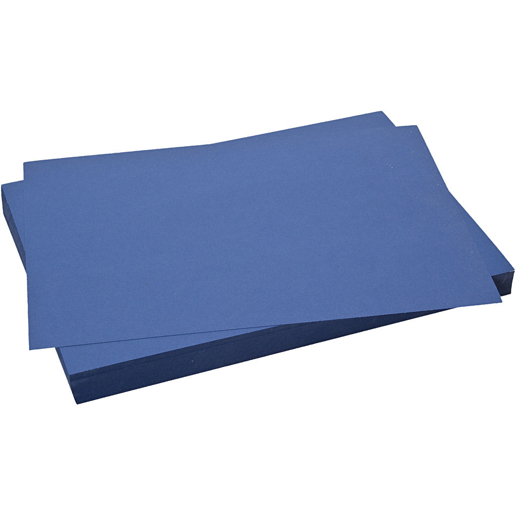 Cartoncino, foglio 50x70 cm, 270 g, blu scuro, 10 fgl./ 1 conf. [HOB-540954]
