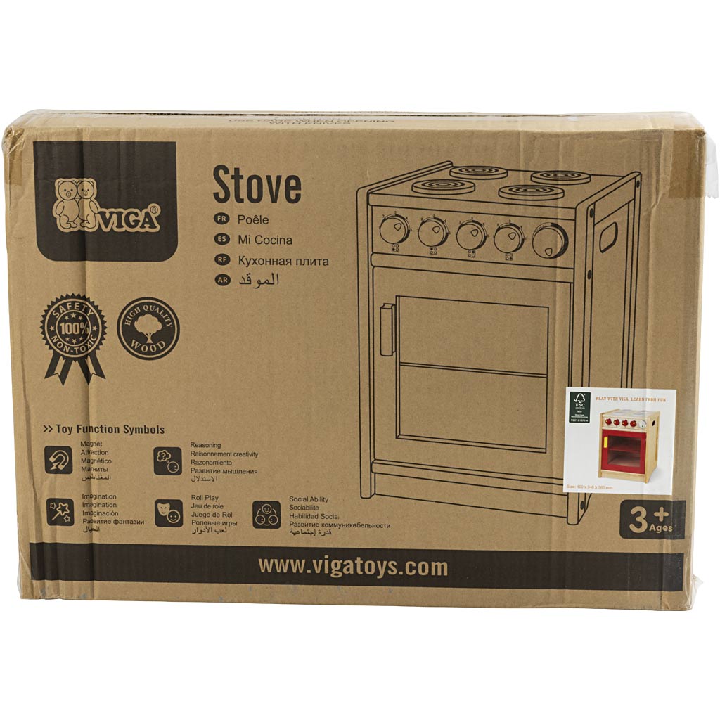 Fornello da Gioco VIGA, misura 40x54x36 cm, 1 pz [HOB-907703]