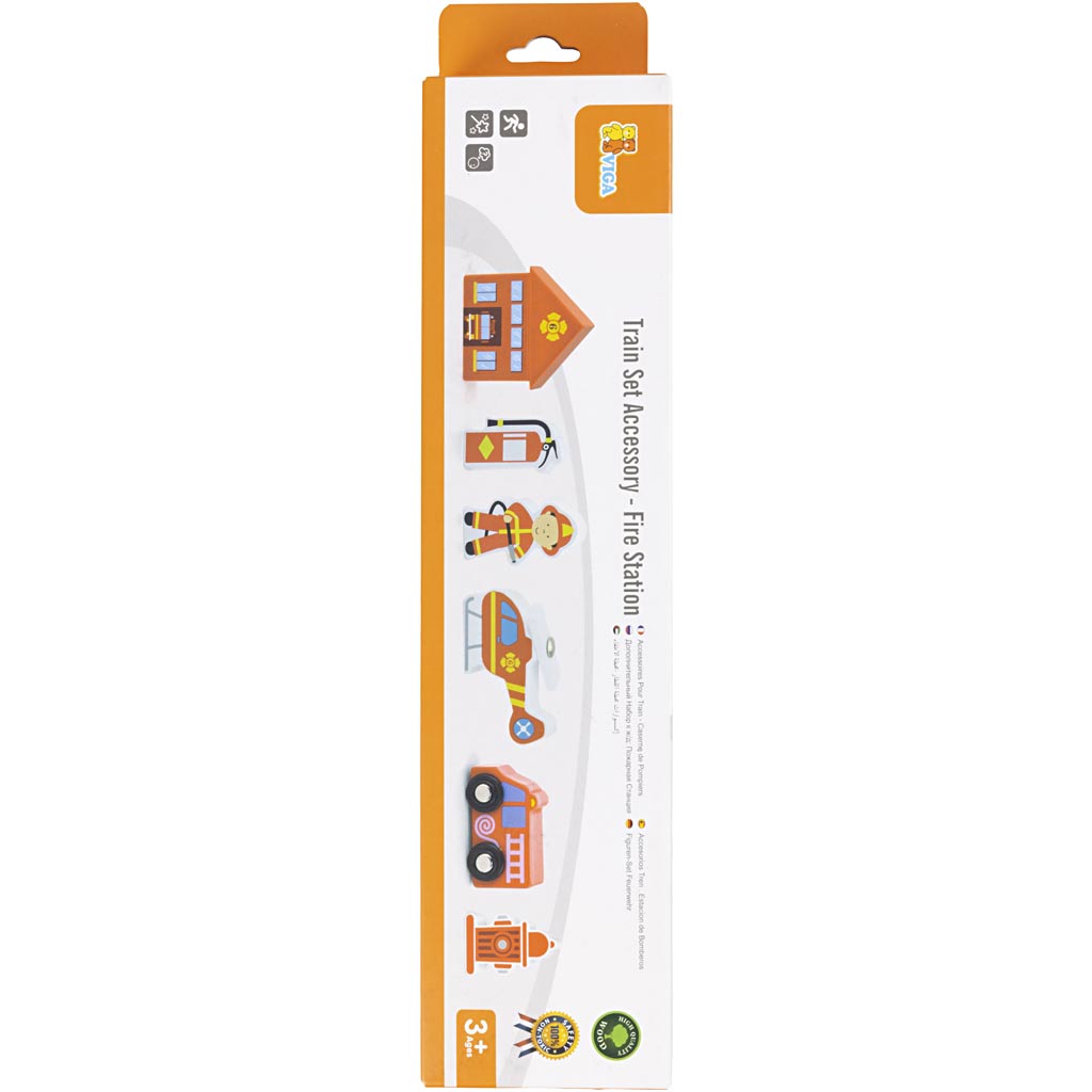 Accessori ferroviari VIGA , Caserma dei pompieri, 6 parti/ 1 set [HOB-907745]