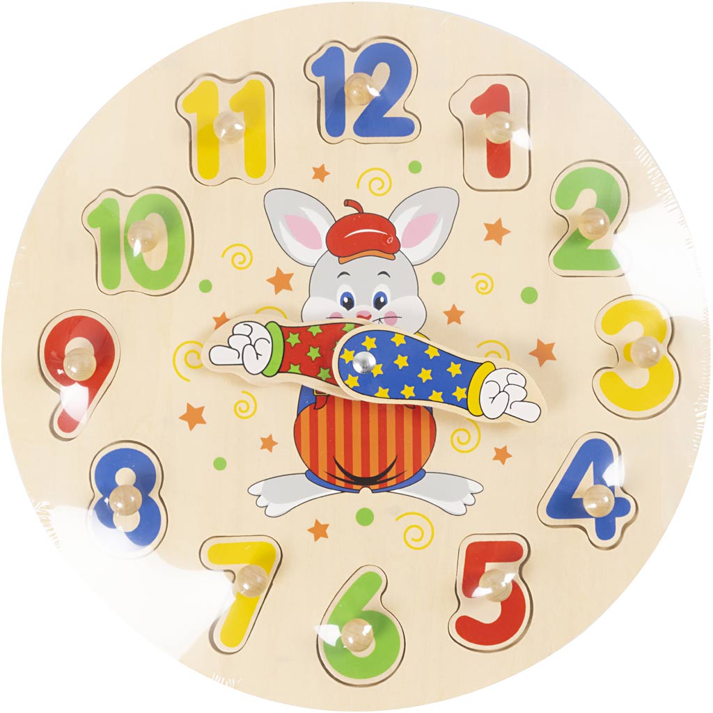 VIGA Puzzle Uhr, D 30 cm, 12 Stücke, 1 Stk [HOB-907783]