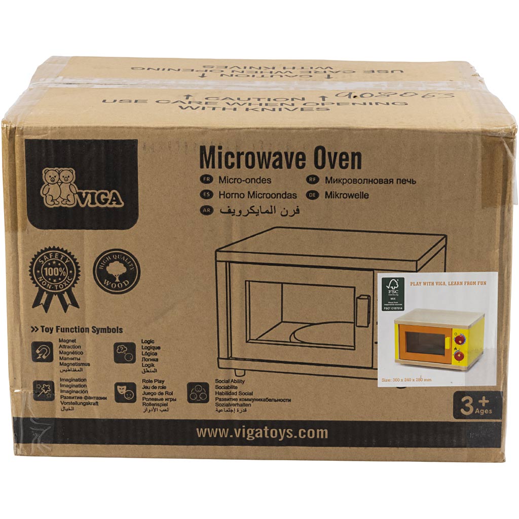 Microonde gioco in legno VIGA, 1 pz [HOB-908063]