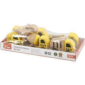 Mini auto VIGA, Escavatori e veicoli da cantiere, misura 7-9 cm, 6 parti/ 1 set [HOB-908496]