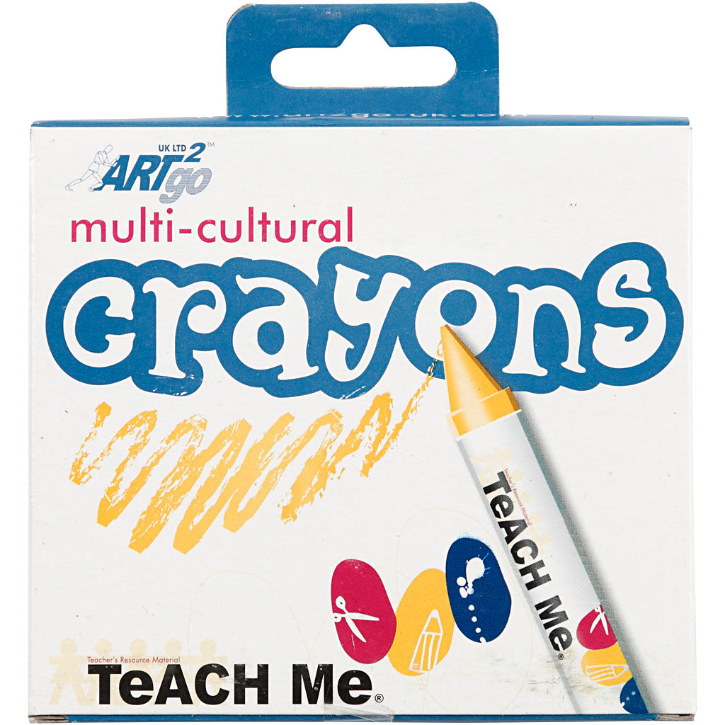 Pastelli a cera, L: 10 cm, diam 15 mm, color carne, 8 pz/ 1 conf. [HOB-95240]