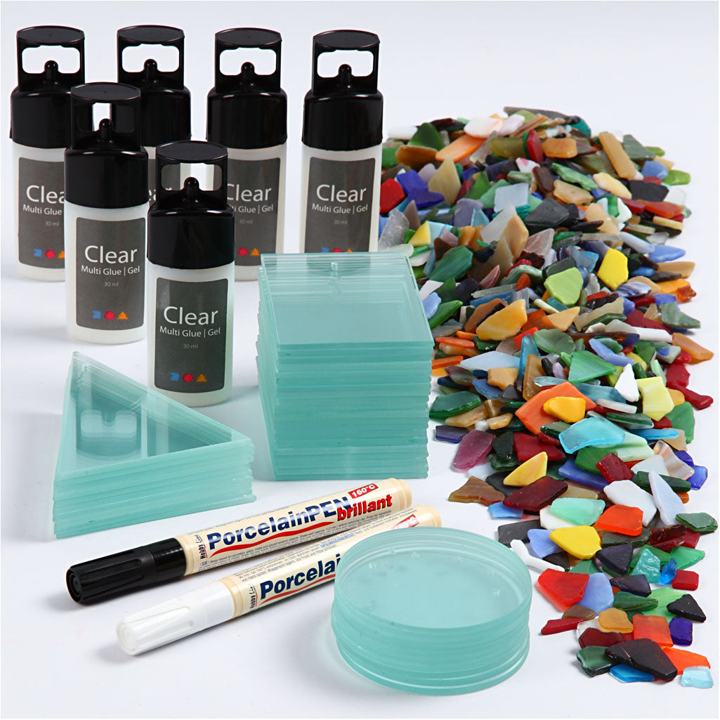 Kit fai da te gruppo mosaici ornamentali, 40 pz, 1 set [HOB-97417]