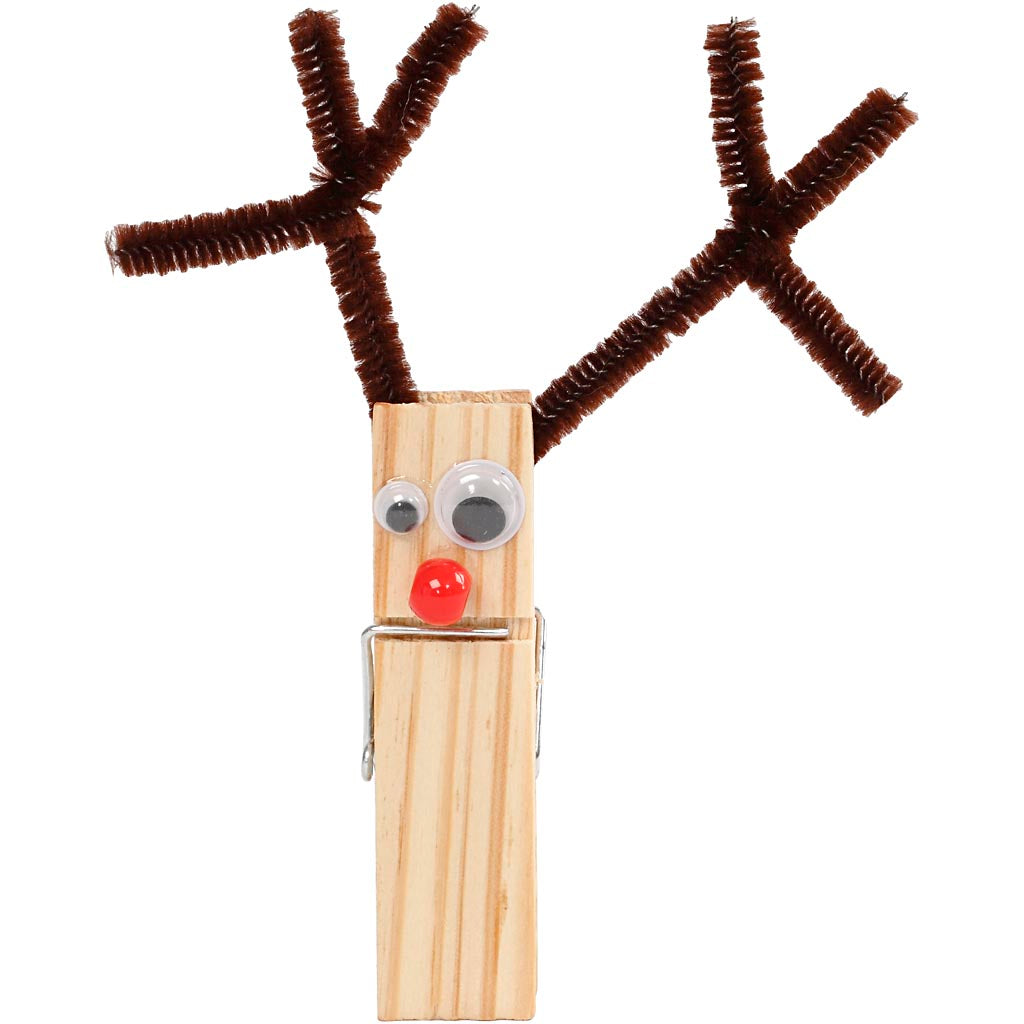 Amusement avec pinces et chemilles, ass. de couleurs, 1 set [HOB-97434]