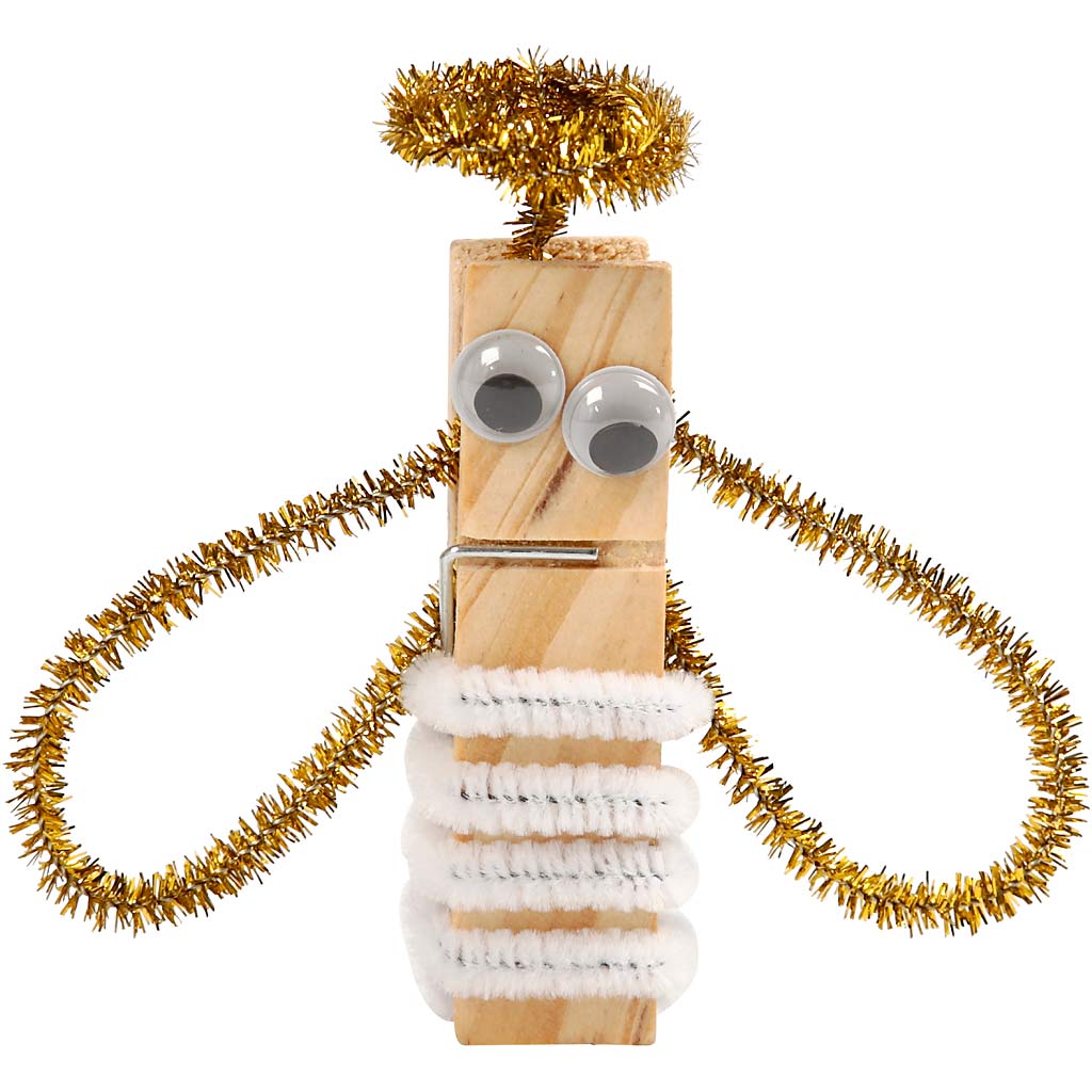 Amusement avec pinces et chemilles, ass. de couleurs, 1 set [HOB-97434]