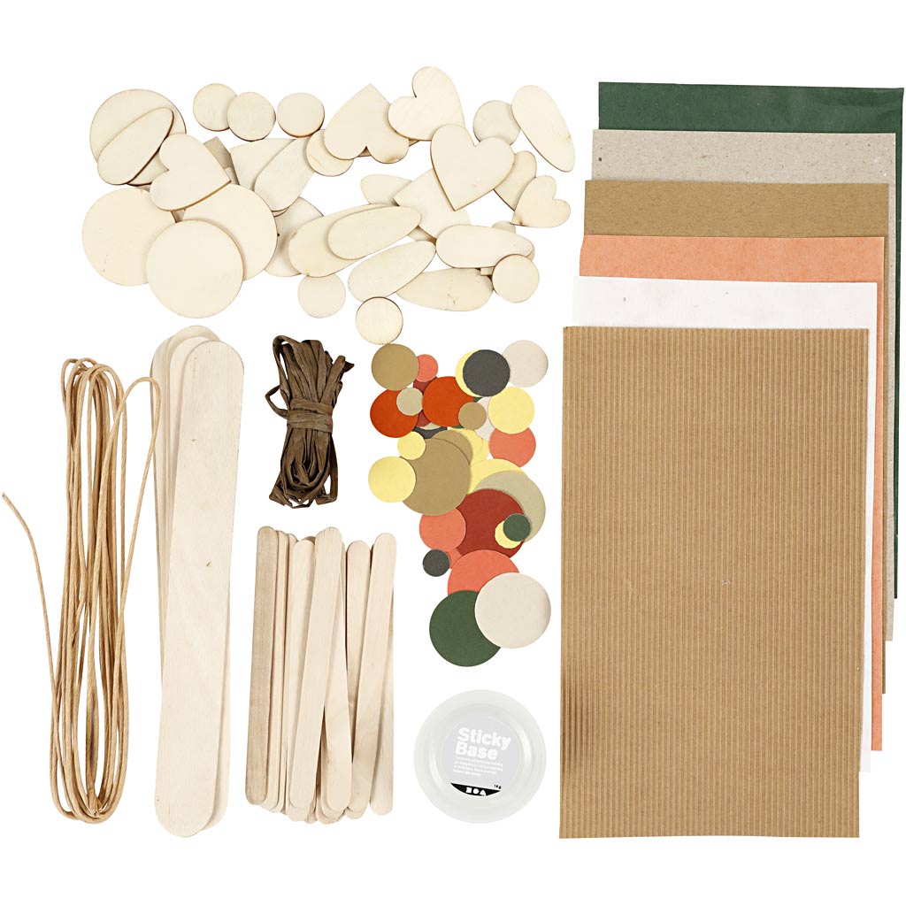 Assortiment de matériel créatif, Nature, 1 Pq. [HOB-977444]