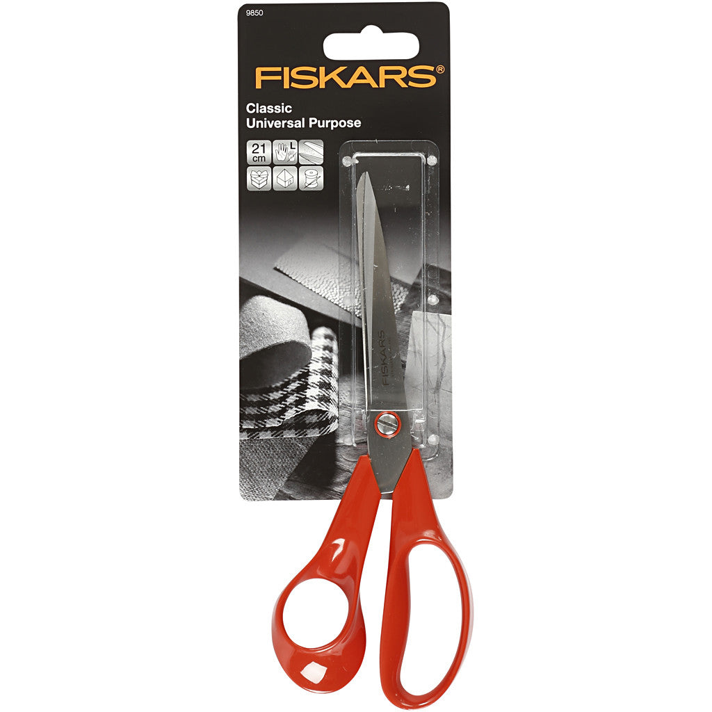 Fiskars Klassische Allzweckschere, L 21 cm, für Linkshänder , 1 Stk [HOB-9850]