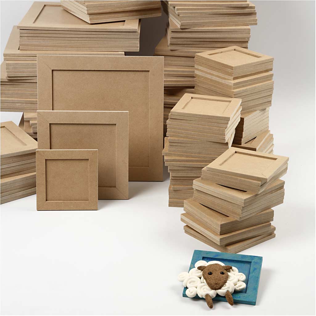 Cadre collage, dim. 10x10 + 15x15 + 22x22 cm, 200 pièces/ 1 Pq. [HOB-99441]