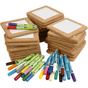 Kit fai da te gruppo pittura sottopentole, misura 15,5x15,5 cm, colori asst., 1 set [HOB-99463]