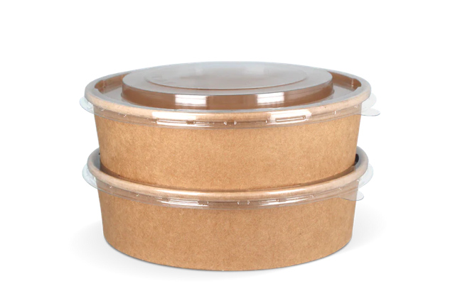 Couvercle salade Poke Bowl 900ml-1300ml Ø18,4cm transparent empilable (300 pcs) [TK-9987010]