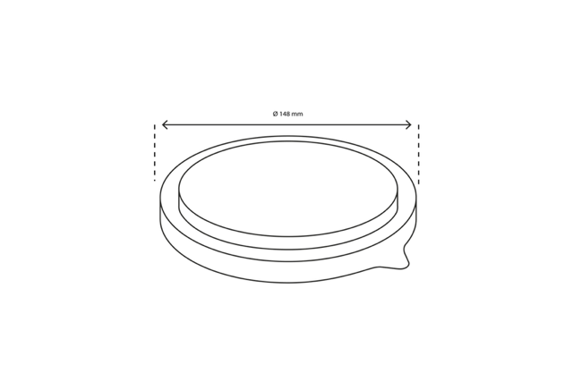 Couvercle salade Poke Bowl 500ml-750ml-1000ml Ø14,8cm transparent (300 pcs) [TK-9987011-A]