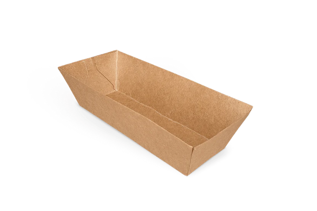Croquette trays A5 Kraft 3,9x3,5x11,4 cm FSC®Mix (1.000 pcs)