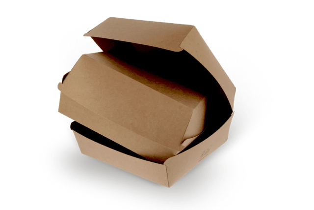 Menübox / Hamburger Tablett 20x8,8x20 cm FSC®Mix kraft (300 Stück) [TK-9987220]