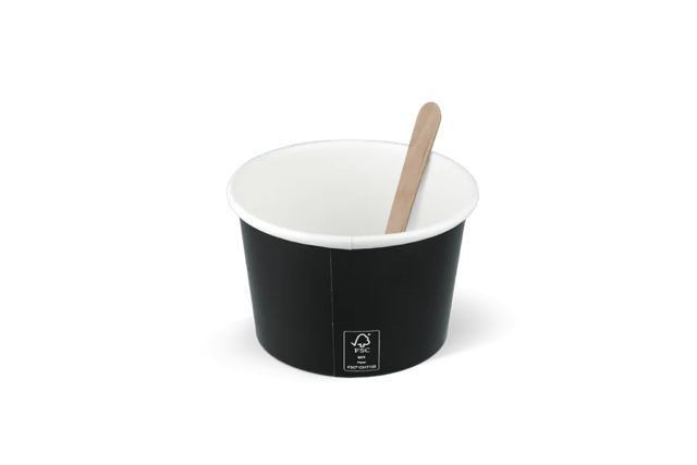 coppa gelato Cartone 240ml Ø9 cm 8oz FSC®Mix Nero (1.000 pz) [TK-9987423]