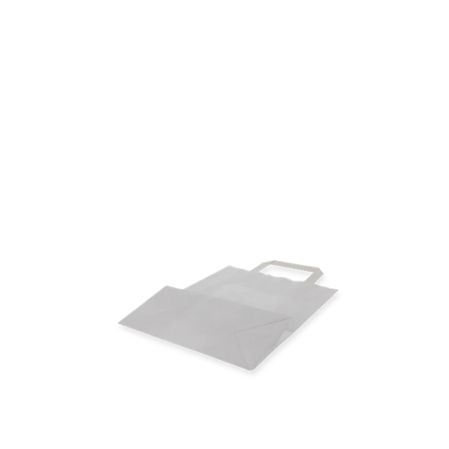 Sac en Papier 22x10x28cm Blanc (250 pcs) [TK-9987500]