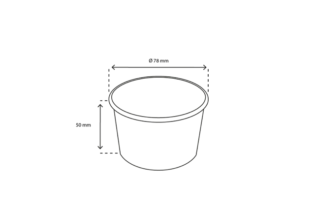 Eiscremebecher Karton 120ml Ø7,8cm 4oz weiß (1.000 Stück) [TK-9987528]