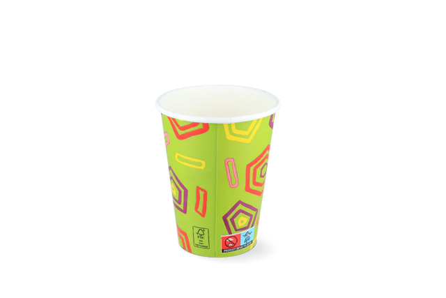 tazza per frullato Cartone piccolo 360ml Ø9 cm 12oz verde FSC®Mix (500 pz) [TK-9987533]