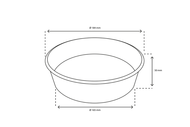 Salad Poke Schale 900ml 30oz Ø18,4x5cm kraft (300 Stück) [TK-9987587]