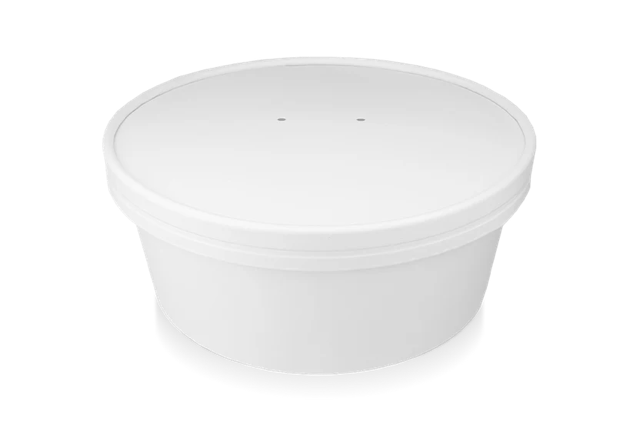 Deckelsalat Poke Schale 900-1300ml Ø18,4cm weiß (150 Stück) [TK-9987596]