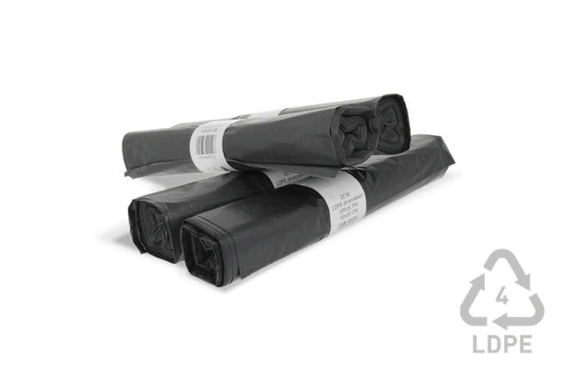 Sacco della spazzatura 60 litro 60x80cm 20 Rolls with 20 sacchetti grigio (400 sacchetti) [TK-9987664]