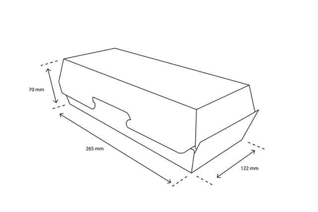 Panini Schachtel 26,5x12,2x7cm FSC®Mix Karton (300 Stück) [TK-9987704]