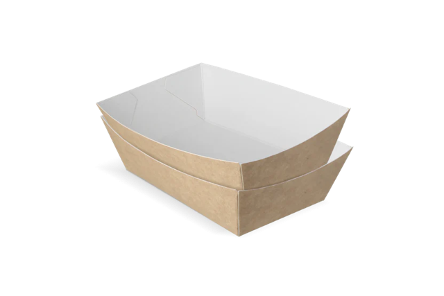 Vassoi di patatine fritte A9 kraft/Bianco (400 pz) [TK-9987892]