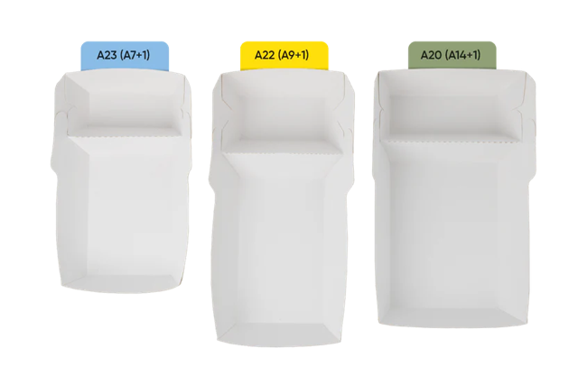 Pommesschalen A22 (A9+1) kraft/weiß (400 Stück) [TK-9987897]