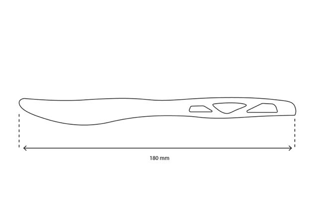 Couteau Noir Réutilisable CPLA 18 cm (1.000 pcs) [TK-9988003]