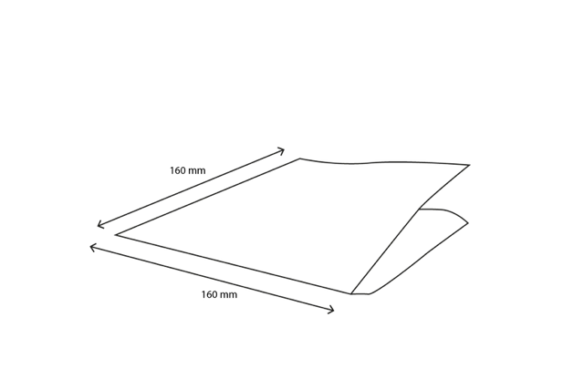 Hamburger Tüte 16x16cm kraft fettbeständiges Papier (2.000 Stück) [TK-9988044]