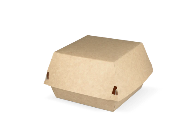 Scatola per hamburger 12x10x12 cm kraft/Bianco (400 pz) [TK-9988136]