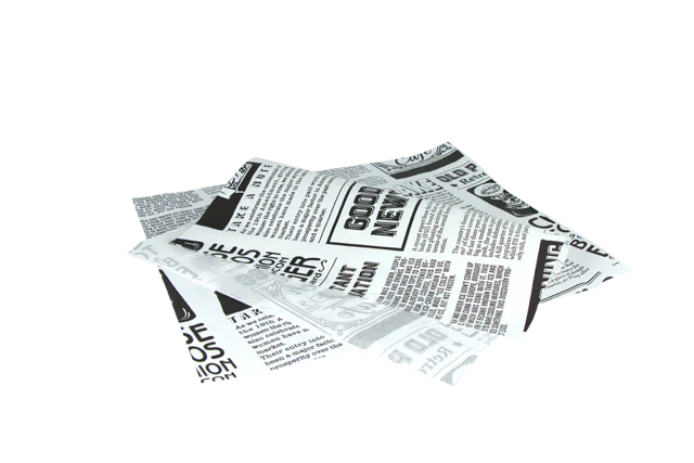 Hamburger Carta da pacchi oleata 33x30cm FSC®Mix newspaper Bianco (2.000 pz) [TK-9988210]
