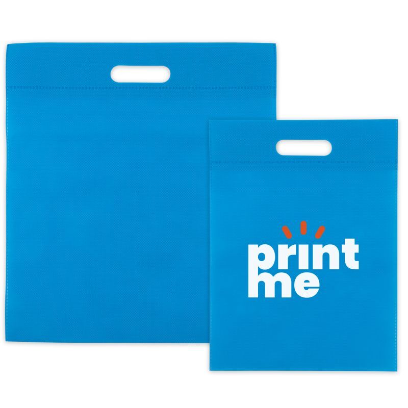 Sacs en non-tissé économiques avec poignées 30x40 cm Bleu (400 pcs) [FP-DNW029]