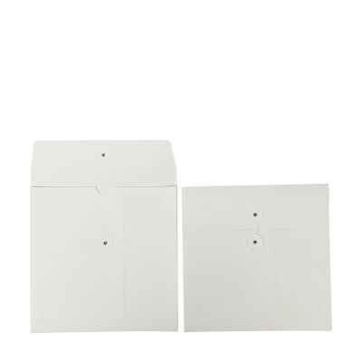 Paper invoice holders with a Japanese-style fastening 23x23+2x1,25cm White