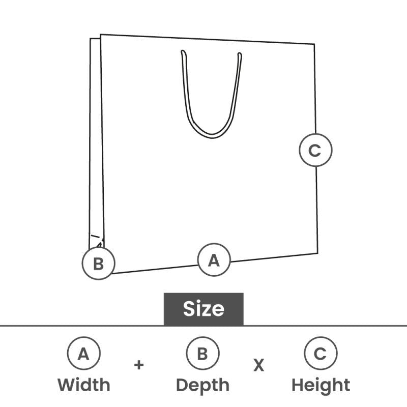Shopper di carta di lusso Lucide 40+10x35 cm Bianco (100 pz) [FP-DPK019]