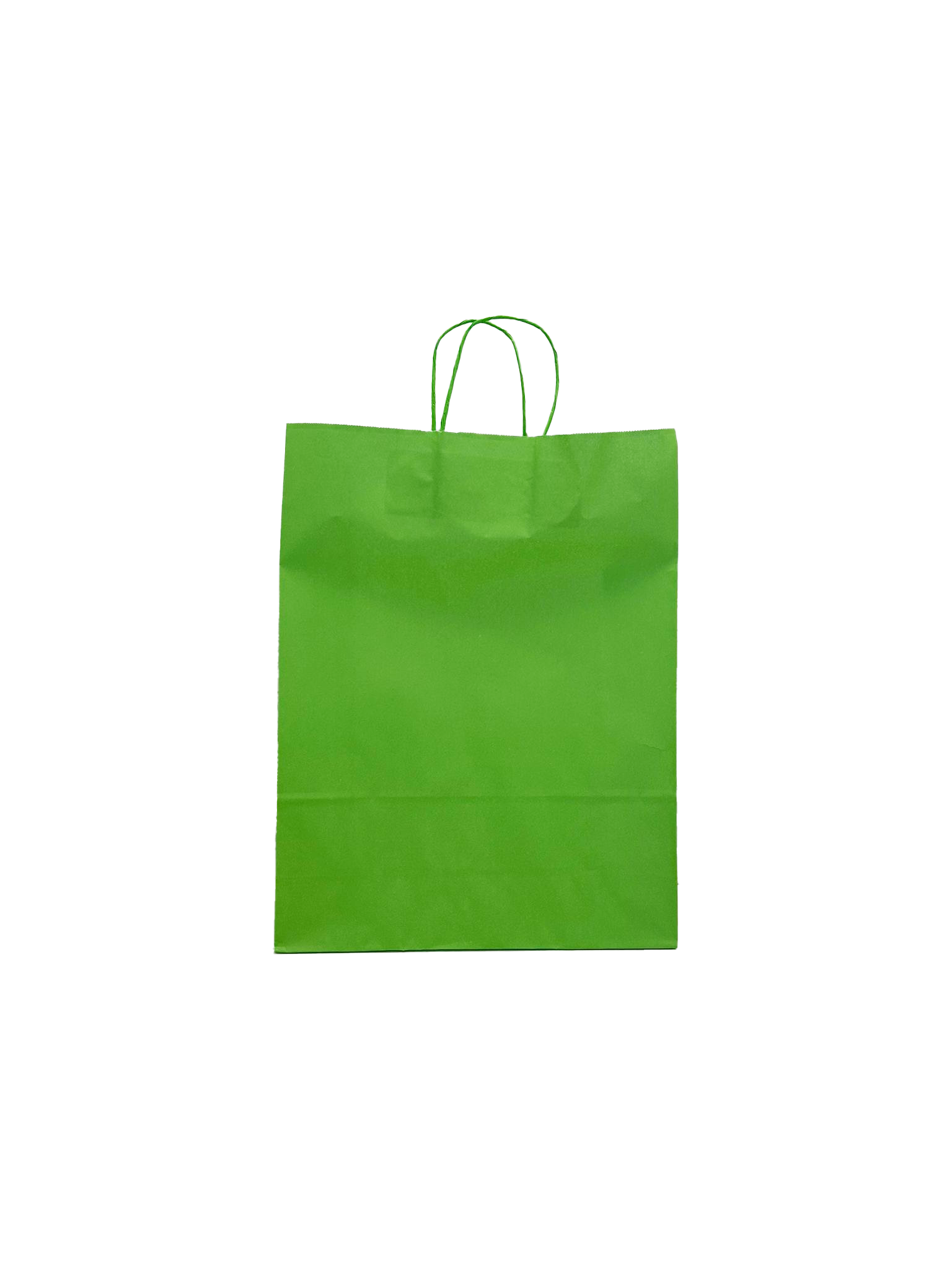 Sac de course Vert Papier Kraft 100 g/m2 32+12x41cm (50 pièces) [PAM3241GR]
