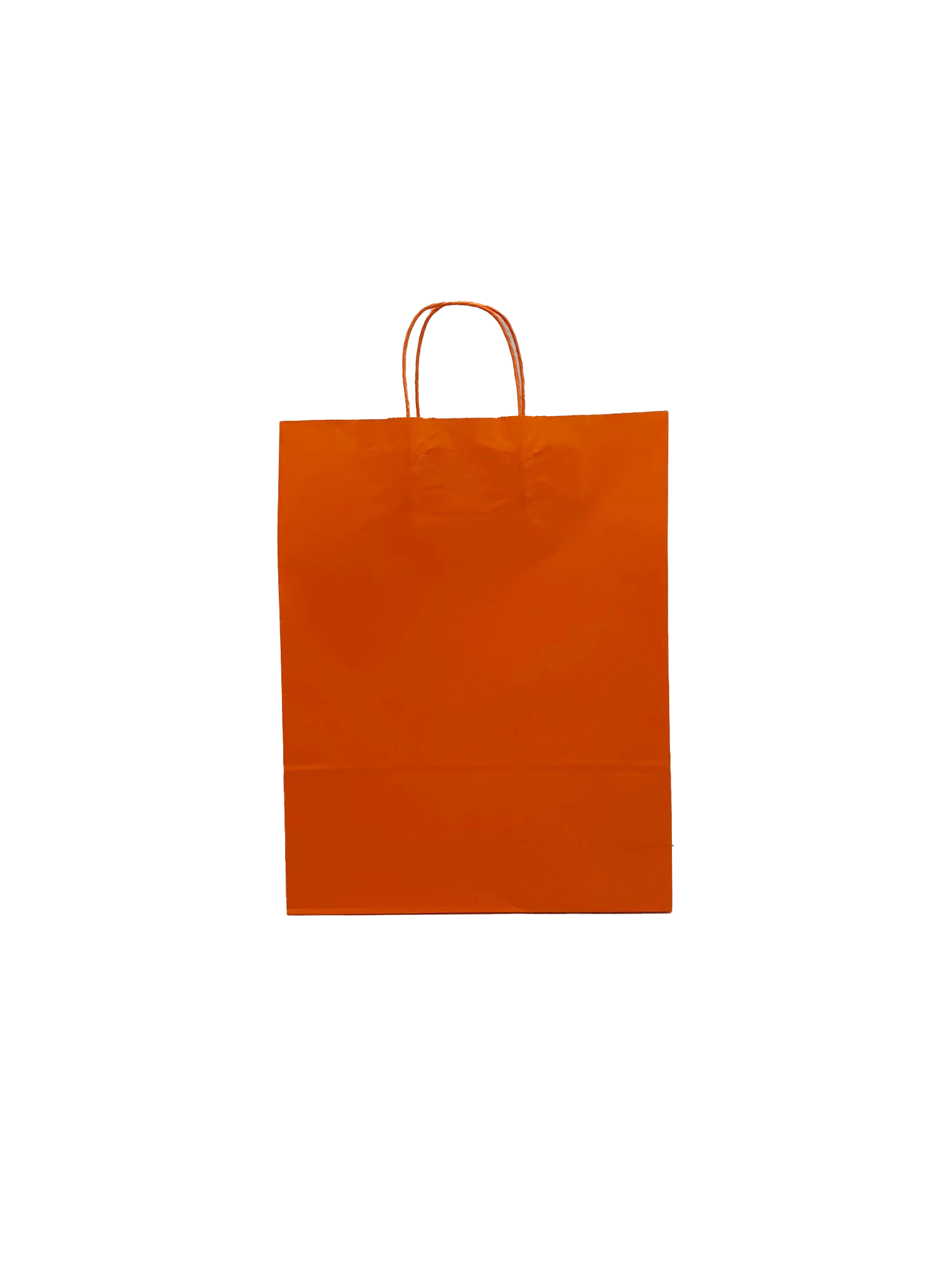 Shopper di carta arancione 32+12x41cm Kraft 100 grammi (50 pezzi) [PAM3241OR]