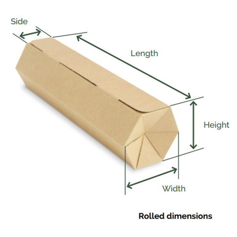 Rollor Léger 51,2x21,2x18,8 cm Marron (25 pcs) [FP-ROL004]