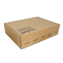 Scatole da spedizione con etichetta di reso - Surprise 43x36x15 cm Marrone (25 pz) [FP-VPD068]