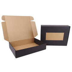 Scatole da spedizione con spazio per la personalizzazione 41,5x30,5x8,5 cm Nero (50 pz) [FP-VPD523]