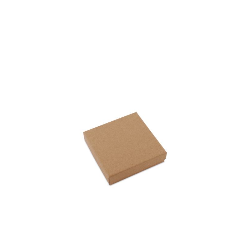 Kraft-Geschenkboxen mit Deckel 12x12x3 cm Braun (40 Stück) [FP-VPL005]