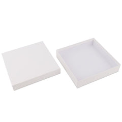 Scatole regalo Kraft con coperchio 20,7x20,7x4,3 cm Bianco (20 pz) [FP-VPL010]